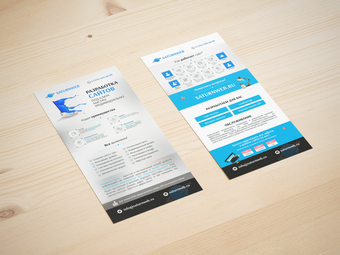 Design of leaflets for a web-design agency